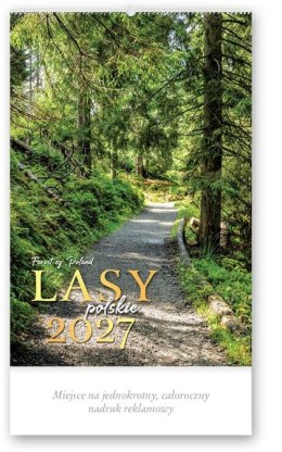 Kalendarz ścienny LASY POLSKIE 13-planszowe A3+ 320mm x 470mm Lucrum (RW06)