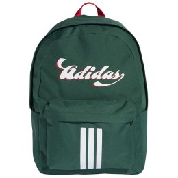 Plecak Tiro Graphic zielony biały napis Adidas (KD9878)