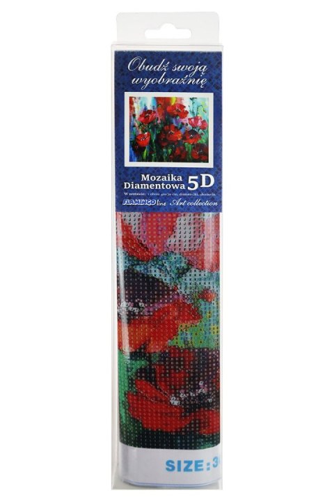 Zestaw kreatywny Diamentowa mozaika 30x40cm Maki Flamingo (TBS01884-2)