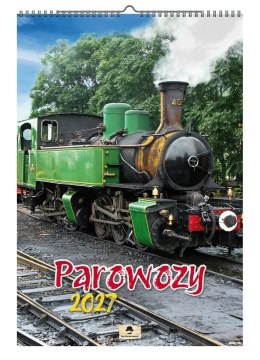 Kalendarz ścienny 2027 PAROWOZY 470mm x 320mm Pan Kalendarzyk (A3 VD.19)