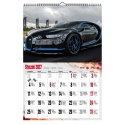 Kalendarz ścienny 2027 SUPER CARS 470mm x 320mm Pan Kalendarzyk (A3 VD.17)