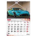 Kalendarz ścienny 2027 SUPER CARS 470mm x 320mm Pan Kalendarzyk (A3 VD.17)