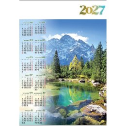 Kalendarz ścienny GÓRY plakatowy 607mm x 880mm Lucrum (PL01)