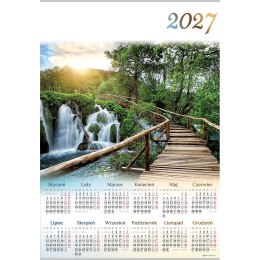 Kalendarz ścienny MOSTEK plakatowy A4 607mm x 880mm Lucrum (PL07)
