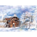 Kalendarz ścienny RODZINNY MIASTA W AKWARELI 13-KARTKOWY 280mm x 200mm Lucrum (WL5)