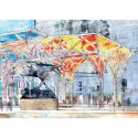 Kalendarz ścienny RODZINNY MIASTA W AKWARELI 13-KARTKOWY 280mm x 200mm Lucrum (WL5)