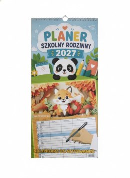 Kalendarz ścienny szkolny wieloplanszowy planer Jotan (WPPX2027)