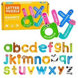 Puzzle Magnetyczne Literki Edukacyjne Magnesy Na Lodówkę Tablice 26 el. 26 el. Lean (32020)