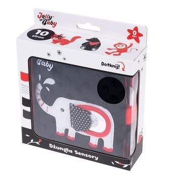 Zabawka sensoryczna KSIĄŻECZKA DŻUNGLA SENSORY Jolly Baby (JB80567)