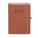 Kalendarz książkowy (terminarz) 2027 MEMOFIX dzienny A5 Antra (MOCHA MAUSSE)