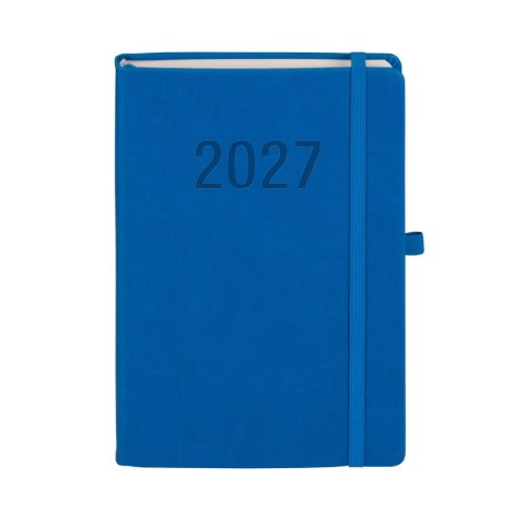 Kalendarz książkowy (terminarz) 2027 MEMOFIX dzienny A5 Antra (niebieski)