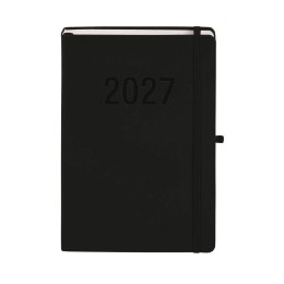 Kalendarz książkowy (terminarz) 2027 MEMOFIX dzienny B5 Antra (czarny)