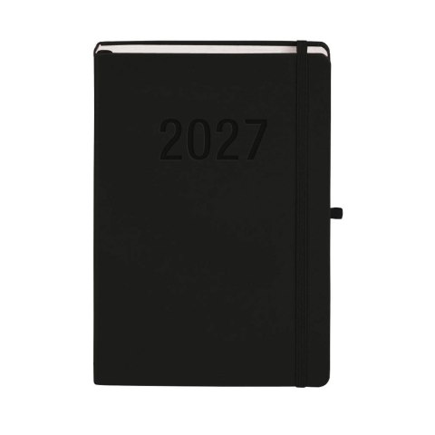 Kalendarz książkowy (terminarz) 2027 MEMOFIX dzienny B5 Antra (czarny)
