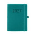 Kalendarz książkowy (terminarz) 2027 MEMOFIX tygodniowy A5 Antra (turkusowy)