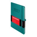Kalendarz książkowy (terminarz) 2027 MEMOFIX tygodniowy A5 Antra (turkusowy)