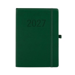 Kalendarz książkowy (terminarz) 2027 MEMOFIX tygodniowy A5 Antra (zielony)