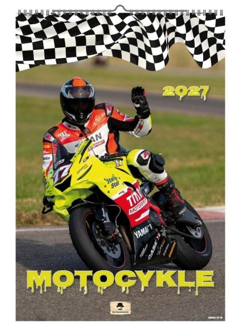 Kalendarz ścienny 2027 MOTOCYKLE 470mm x 320mm Pan Kalendarzyk (A3 VD.21)