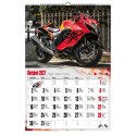 Kalendarz ścienny 2027 MOTOCYKLE 470mm x 320mm Pan Kalendarzyk (A3 VD.21)