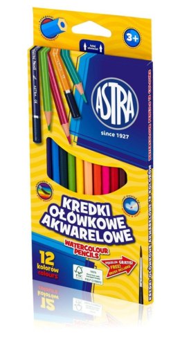 Kredki akwarelowe 12 kol. Astra