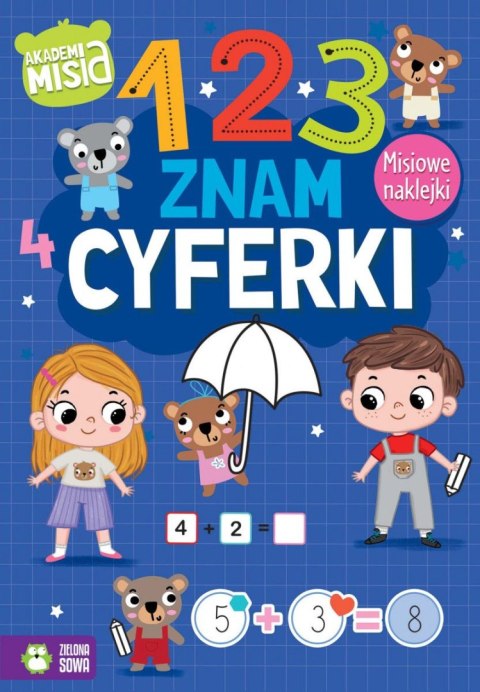 Książeczka edukacyjna Akademia Misia Znam cyferki Zielona Sowa