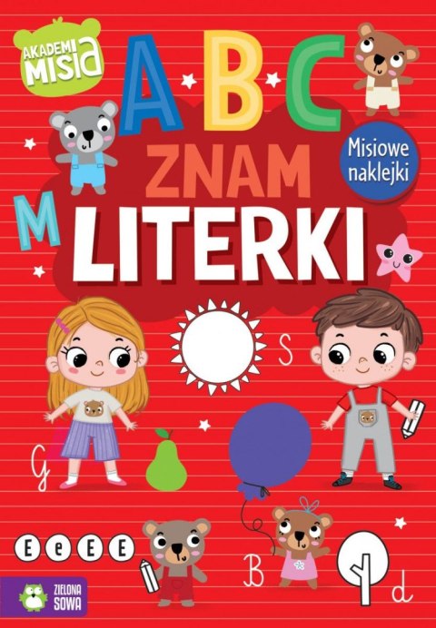 Książeczka edukacyjna Akademia Misia Znam literki Zielona Sowa