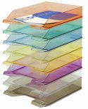 Szuflada na dokumenty pomarańczowy polistyren PS [mm:] 254x60x 346 Donau (7470001PL-12)