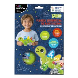 Zabawka edukacyjna Dino PLANSZA SENSORYCZNA DO NAUKI LICZENIA Kidea (PLSNLDKA)