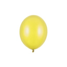Balon gumowy Party Deco BALONY STRONG METALLIC metalizowany 50 szt cytrynowy Partydeco (SB12M-084/50)