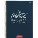 Kołozeszyt (kołonotatnik) A4 COCA COLA Soft Touch 80k. 70g krata Interdruk