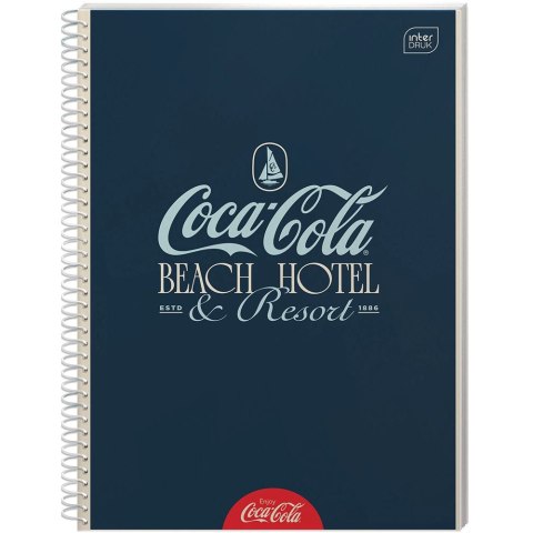 Kołozeszyt (kołonotatnik) A4 COCA COLA Soft Touch 80k. 70g krata Interdruk