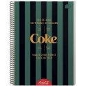Kołozeszyt (kołonotatnik) A4 COCA COLA Soft Touch 80k. 70g krata Interdruk