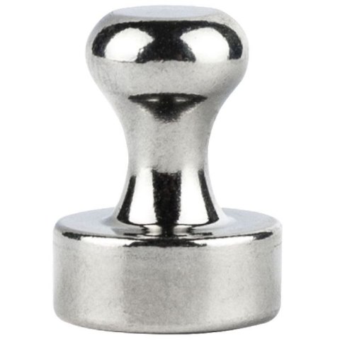 Magnes neodymowy z uchwytem Srebrny śr. 12mm Grand (130-1965) 5 sztuk