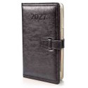 Organizer Czarny z paskiem dzienny oprawa twarda CZARNY [mm:] 107x190 Sezona (364 strony)