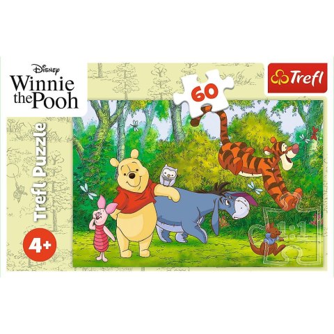 Puzzle Kubuś Puchatek Smaczny miodek 60 el. Trefl (17411)