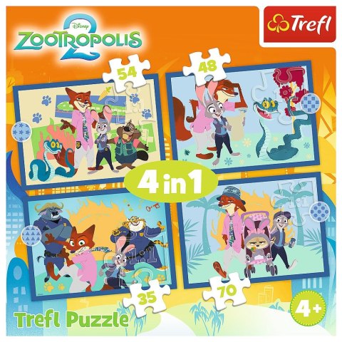 Puzzle Zootopia 4w1 4w1 el. Trefl (34677)