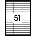 Etykieta samoprzylepna A4 biały [mm:] 70x16,9 Grand (007)