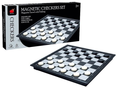 Gra logiczna warcaby magnetyczne, 64 pola; 25x13x4cm, Box Adar (623323)