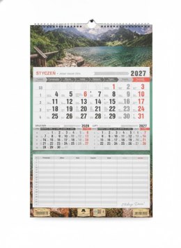 Kalendarz ścienny XL Z PLANEM LEKCJI JEDNODZIELNY 315mm x 480mm Pan Kalendarzyk (KTJ-4)