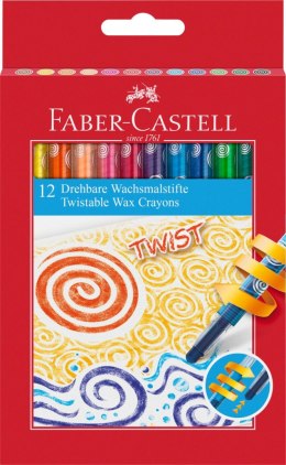Kredki świecowe wykręcane 12 kol. Faber Castell (120003 FC)