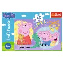 Puzzle Peppa Pig Szczęśliwa świnka 60 el. Trefl (17414)