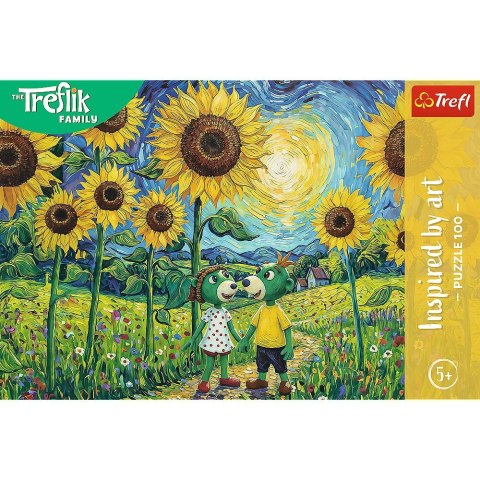 Puzzle Trefliki Spacer wśród słoneczników 100 el. Trefl (16560)
