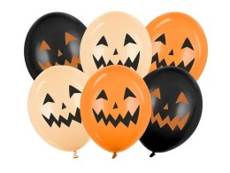 Balon gumowy 30 cm, dynie, mix mix 300mm Partydeco (SB14P-345-000-6)