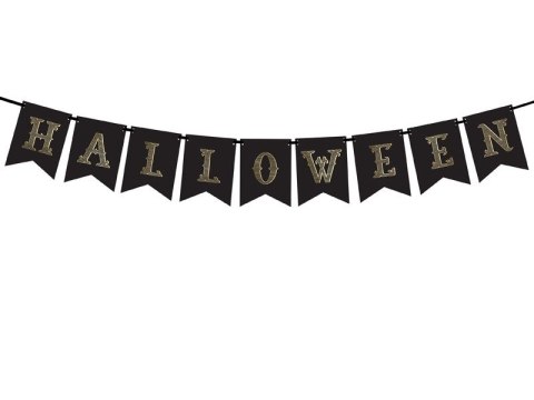 Baner Halloween czarny 2,5m Partydeco (GRL47)