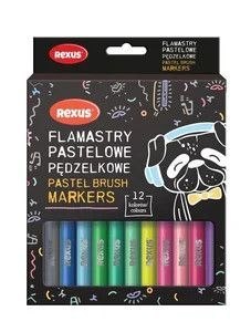 Flamaster pastelowy 12 kol. Rexus (63261)