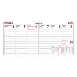 Kalendarz biurkowy biurkowy poziomy 175mm x 270mm Beskidy (B12)