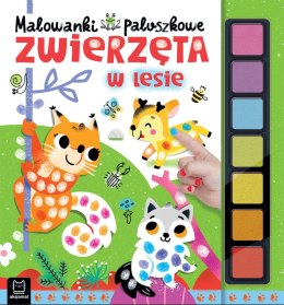 Kolorowanka Malowanki paluszkowe. Zwierzęta w lesie (4472)