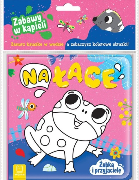 Książeczka edukacyjna Żabka i przyjaciele. Na łące. Zabawy w kąpieli Aksjomat (4373)