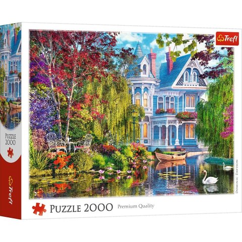 Puzzle Dom nad jeziorem 2000 el. Trefl (27129)