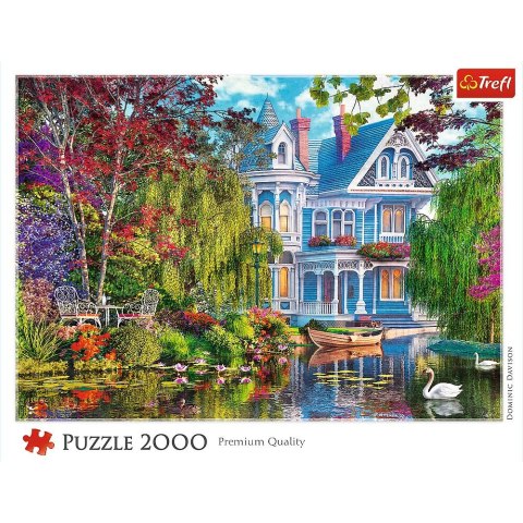 Puzzle Dom nad jeziorem 2000 el. Trefl (27129)