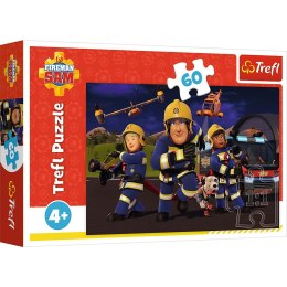 Puzzle Fireman Sam Bohater w mundurze 60 el. Trefl (17413)